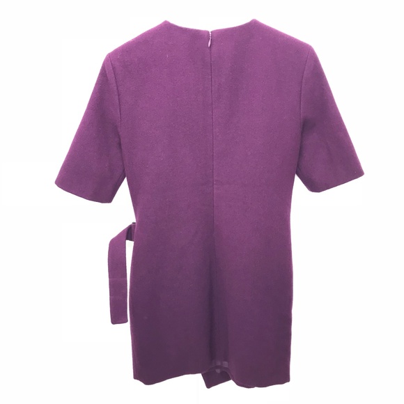 Kate Spade Saturday Plum Wool Buckle Over Dress - Picture 4 of 8